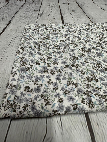 Mini Floral Rayon Linen Blend Soft Woven Fabric By The Yard Flowers 200 GSM