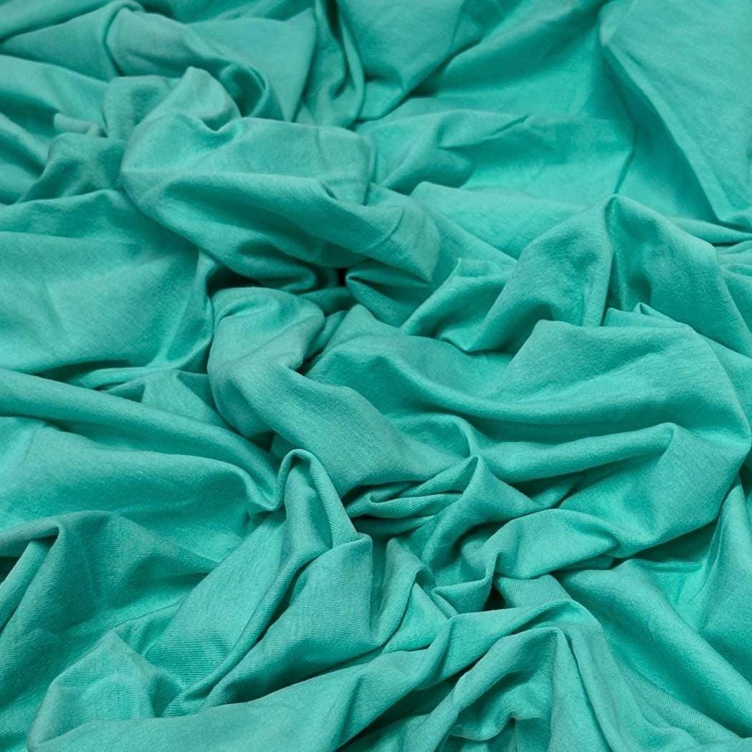 4-Way Stretch Soft Cotton Spandex Fabric Jersey Knit | Bestseller | Fabric By The Yard | Pastel Colors