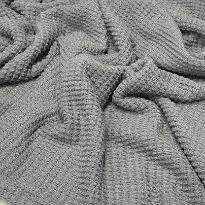 Open Weave Chunky Waffle Sweater Knit Fabric By The Yard | 250GSM Base Colors #2