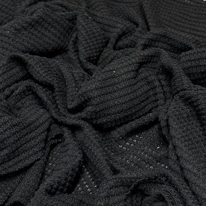 Open Weave Chunky Waffle Sweater Knit Fabric By The Yard | 250GSM Base Colors #2