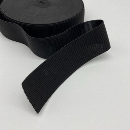 Waist Band Black Flat Elastic Any Sizing Knitted Elastic! In Stock, Great Quality, Made in The USA, Ships Same Day!