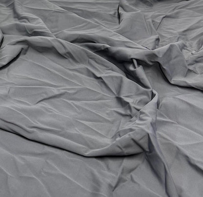 Nylon Spandex Tricot Solid Swimwear Activewear Fabric  By The Yard Grey Colors Hue