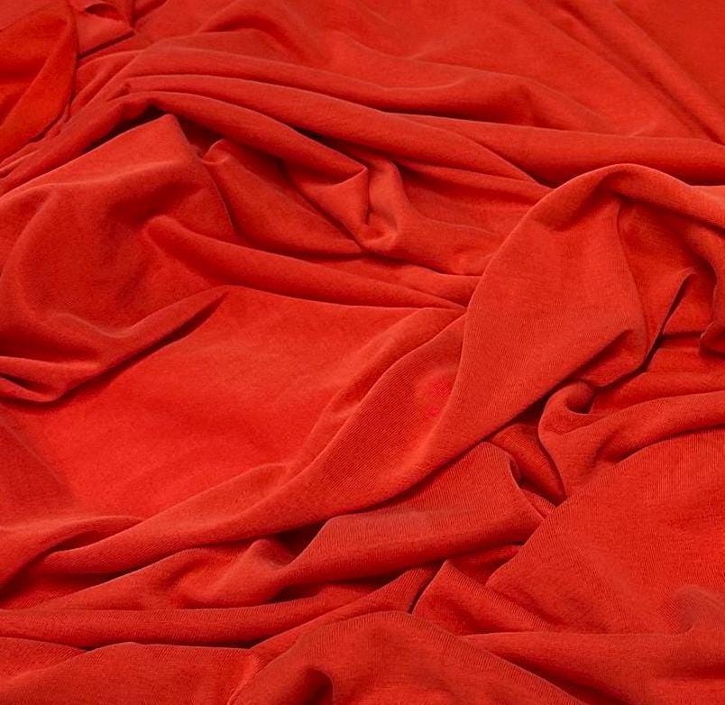 Modal Sand Wash Cupro Jersey Knit Fabric By The Yard Bright Colors #5