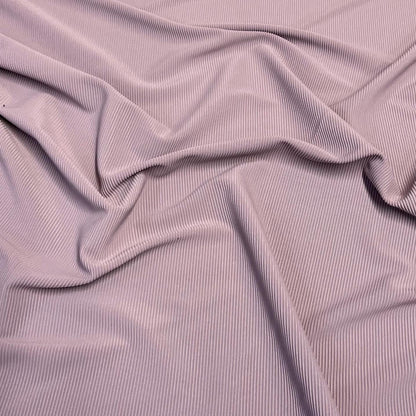 Premium 4-Way Stretch Ribbed Nylon Spandex Fabric for  Swimwear Fabric By The Yard Steel LT Mocha