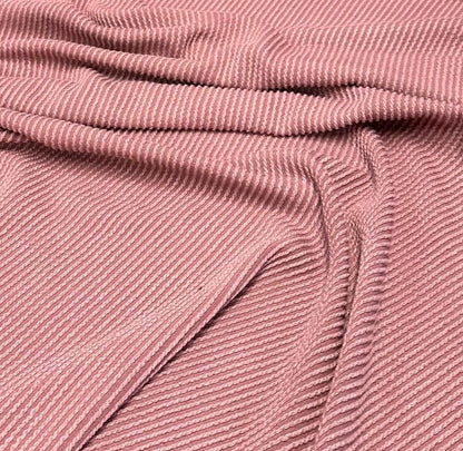 NEW COLORS! Texture Street  Rib Wave Knit Spandex Fabric By The Yard Urban Rib Cable Knit Spandex Texture Knit #5