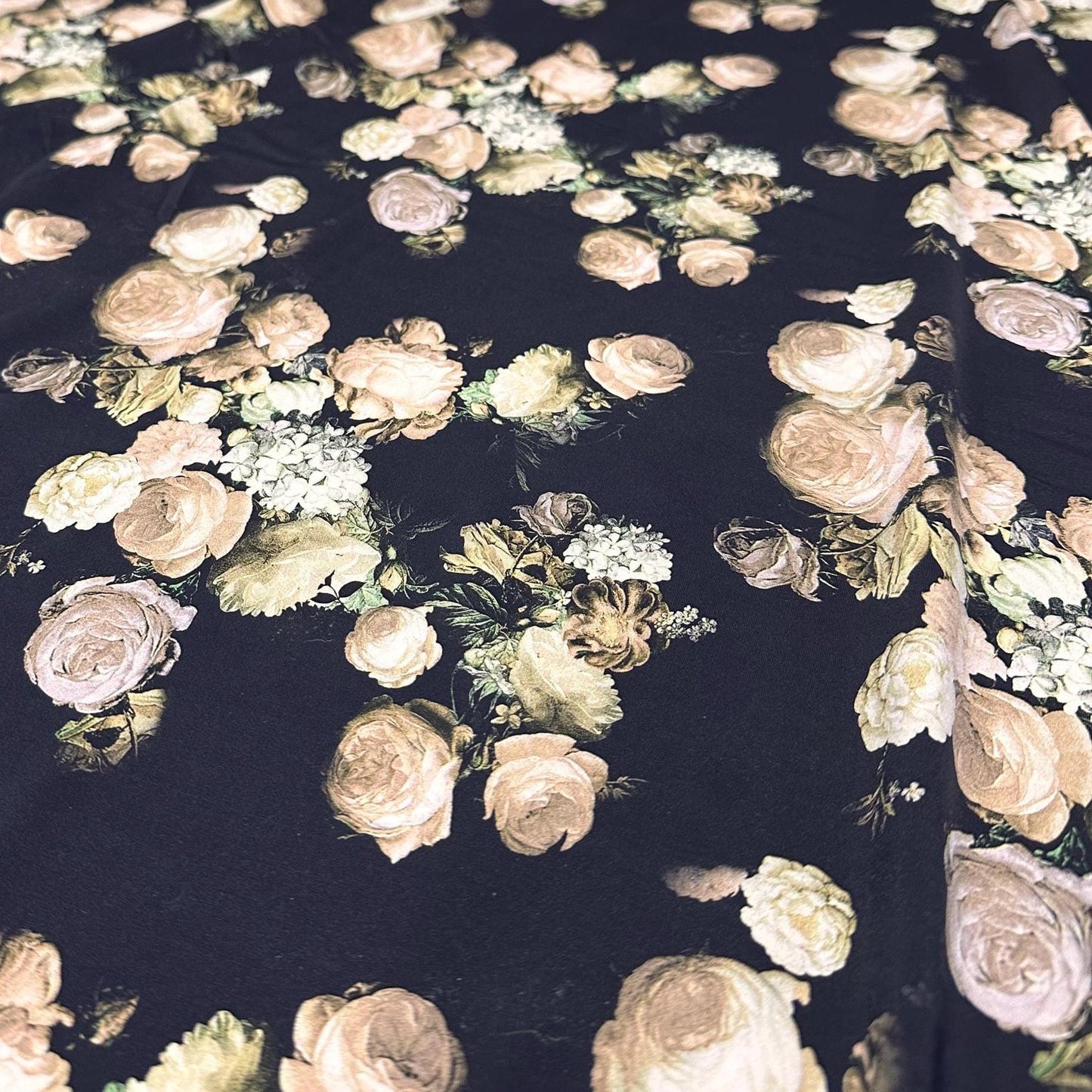 4 Way Stretch Assorted Print Nylon Spandex Fabric By The Yard Tricot Swim Wear Bikini Active Black Nude Flower Floral  240 GSM