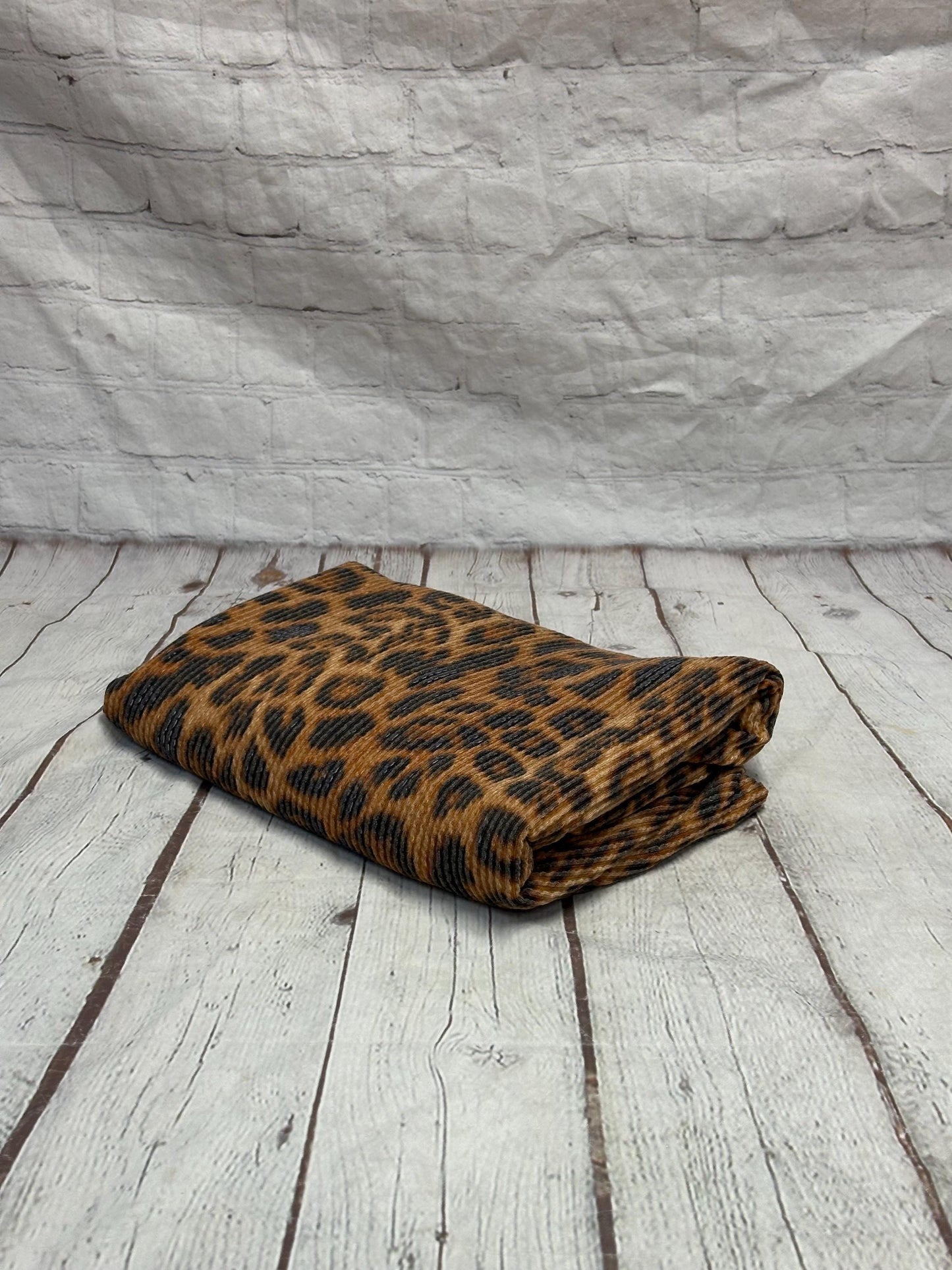 NEW PRINT! Animal Leopard Cheetah Texture Street  Rib Wave Knit Spandex Fabric By The Yard Urban Rib Cable Knit Spandex Texture Knit