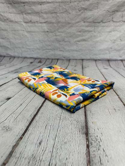 4 Way Stretch Print Spandex Fabric By The Yard Tricot Swim Wear Bikini Abstract Shape Fruit Palm Boho 280 GSM