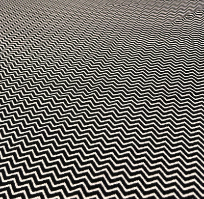 4 Way Stretch Print Nylon Spandex Fabric By The Yard Tricot Swim Wear Bikini Active Wear Chevron Black White