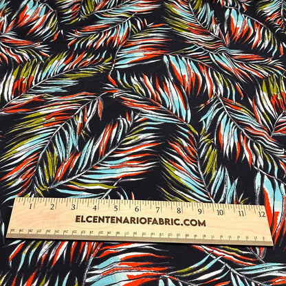 4 Way Stretch Print Nylon Spandex Fabric By The Yard Tricot Swim Wear Bikini Active Wear Tropical Leaf Floral Flower