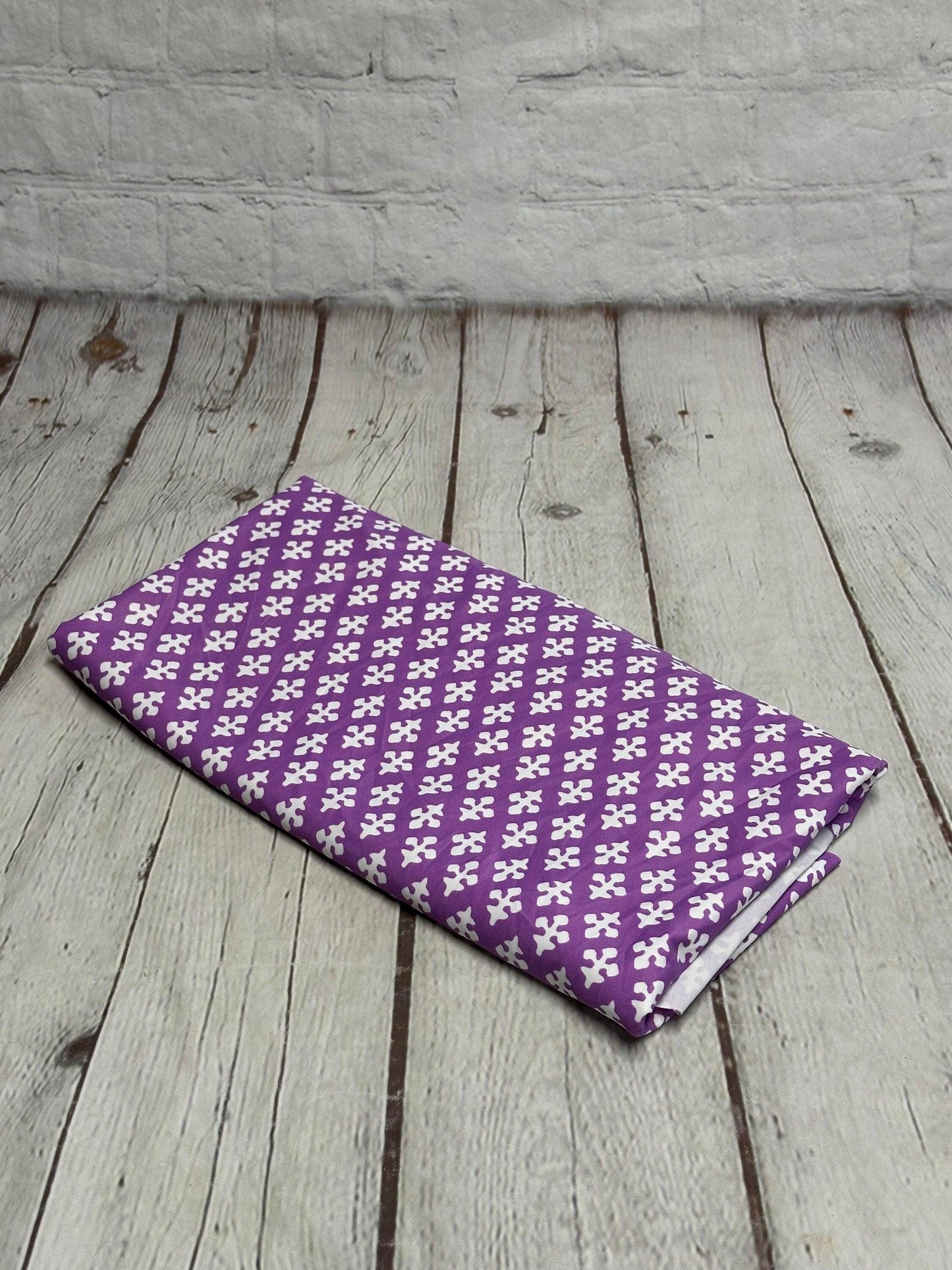 4 Way Stretch Print Nylon Spandex Fabric By The Yard Tricot Swim Wear Bikini Active Wear Geometric Pattern Abstract Purple White