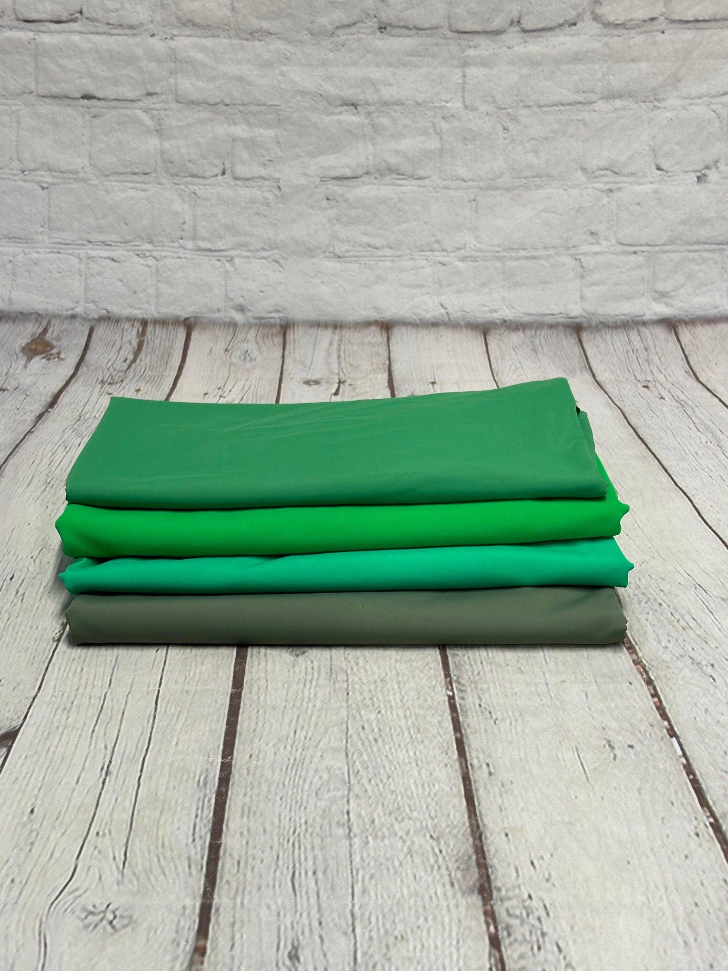 Nylon Spandex Tricot Solid Swimwear Activewear Fabric  By The Yard Green Color Hue