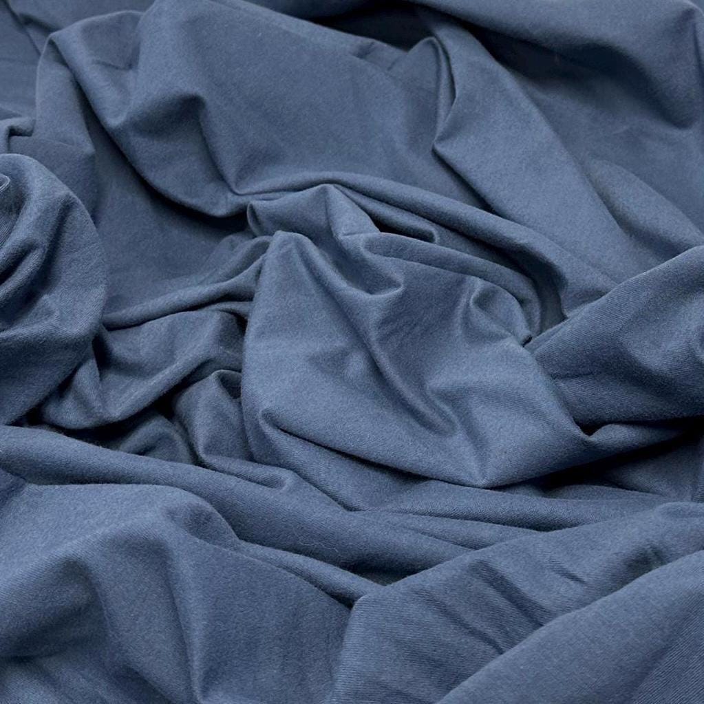 Ultra Soft 4 Way Stretch Cotton Spandex Jersey Knit Fabric By The Yard 200GSM Bodycon Bodysuit ShapeWear Base Colors #1