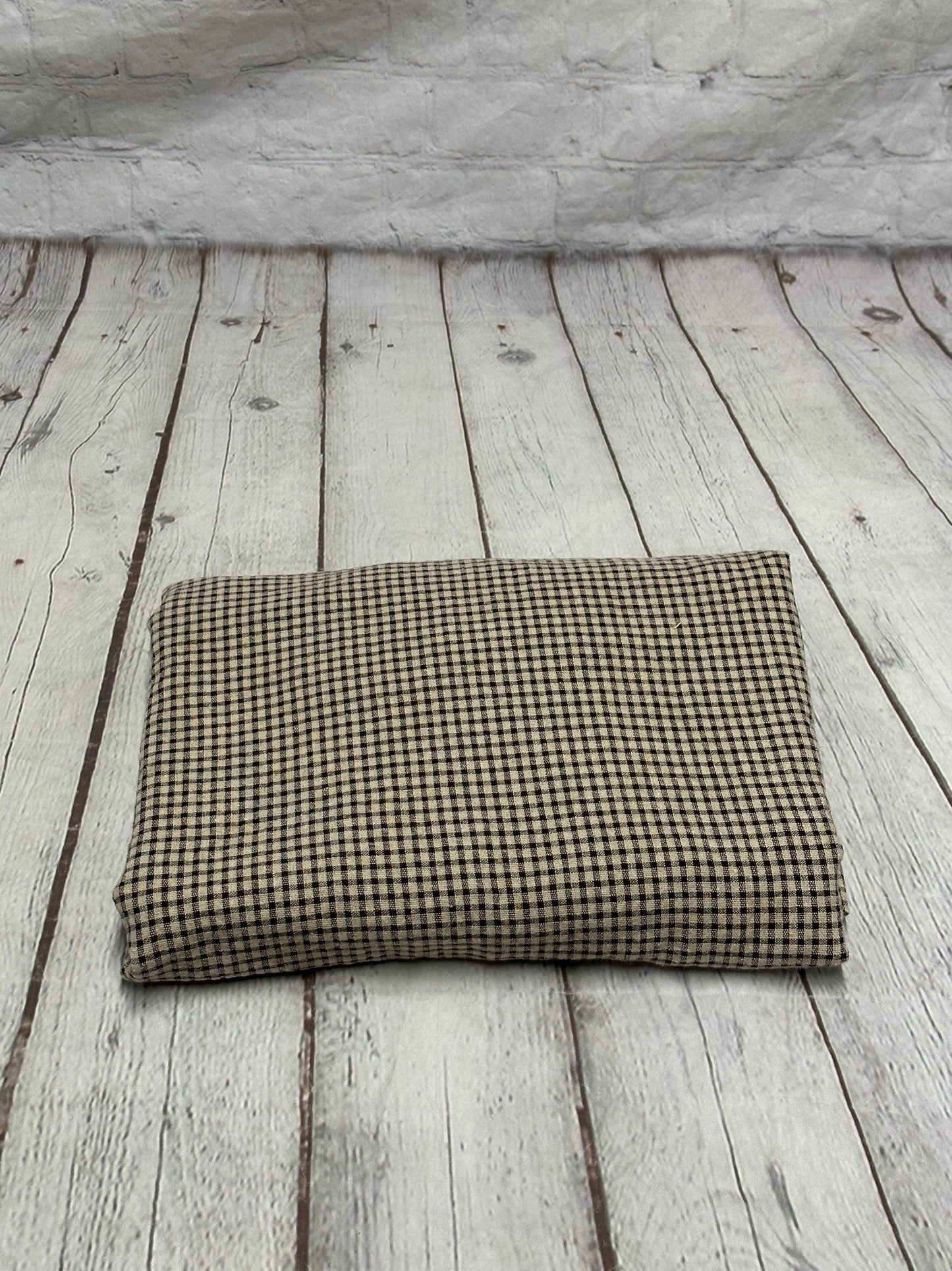 100% Cotton Double Gauze Pre Washed Gingham Small Checkered Mini Plaid