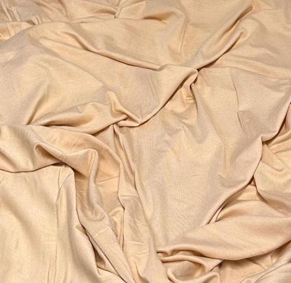 New Colors! 4-Way Stretch Bamboo Fabric| Soft Bamboo Spandex | Fabric By The Yard | For Dresses, Cardigans and Blouses | Nude Taupe Hues