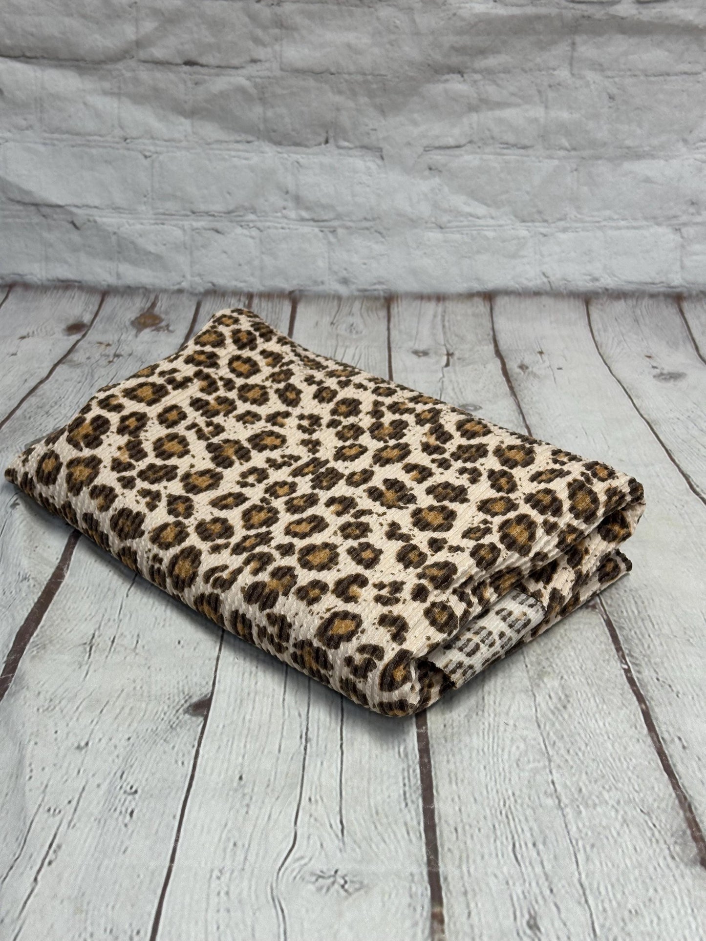 NEW PRINT! Animal Leopard Cheetah Texture Street  Rib Wave Knit Spandex Fabric By The Yard Urban Rib Cable Knit Spandex Texture Knit