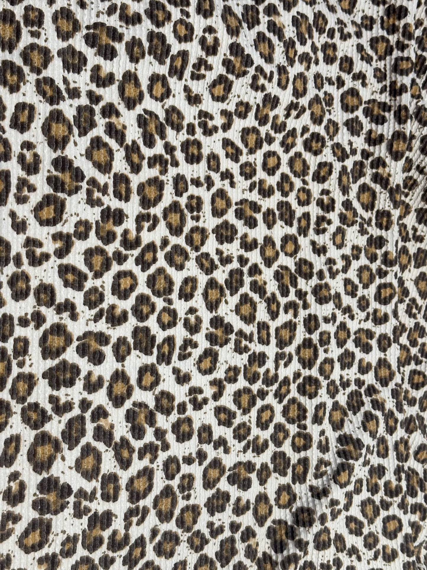 NEW PRINT! Animal Leopard Cheetah Texture Street  Rib Wave Knit Spandex Fabric By The Yard Urban Rib Cable Knit Spandex Texture Knit