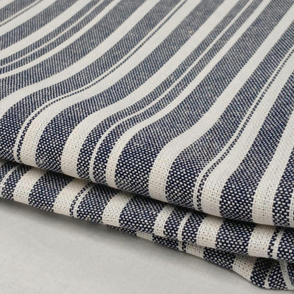 Rayon Linen Blend Varigated Stripe Soft Woven Fabric By The Yard 240 GSM