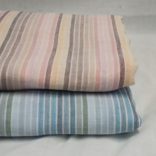 100% Cotton Double Gauze Multicolor Stripe