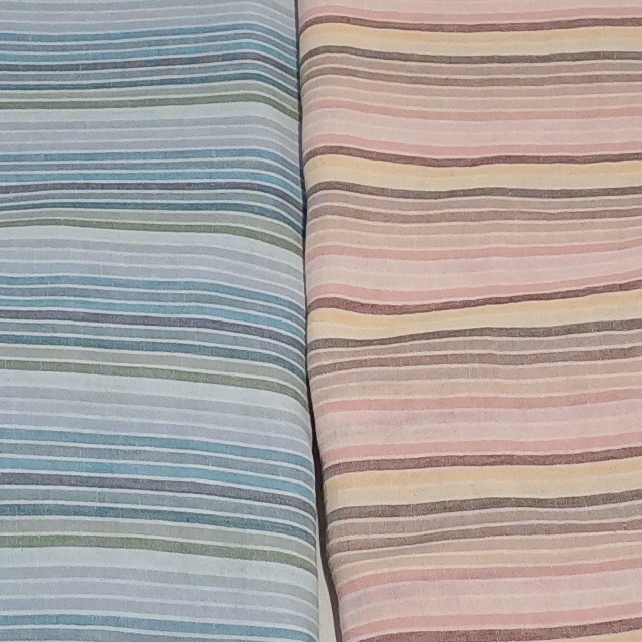 100% Cotton Double Gauze Multicolor Stripe