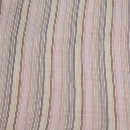 100% Cotton Double Gauze Multicolor Stripe