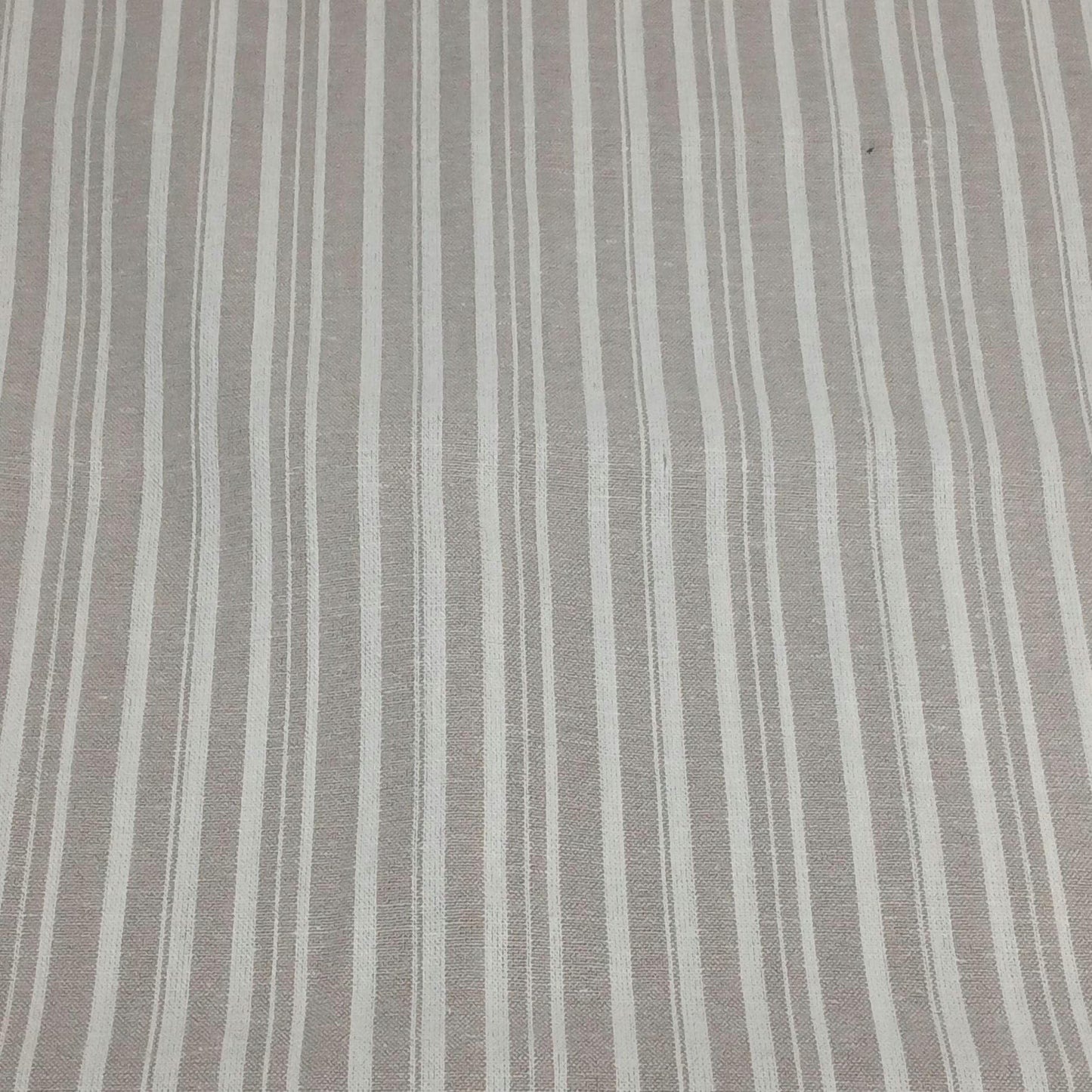 Rayon Linen Blend Varigated Stripe Soft Woven Fabric By The Yard 240 GSM