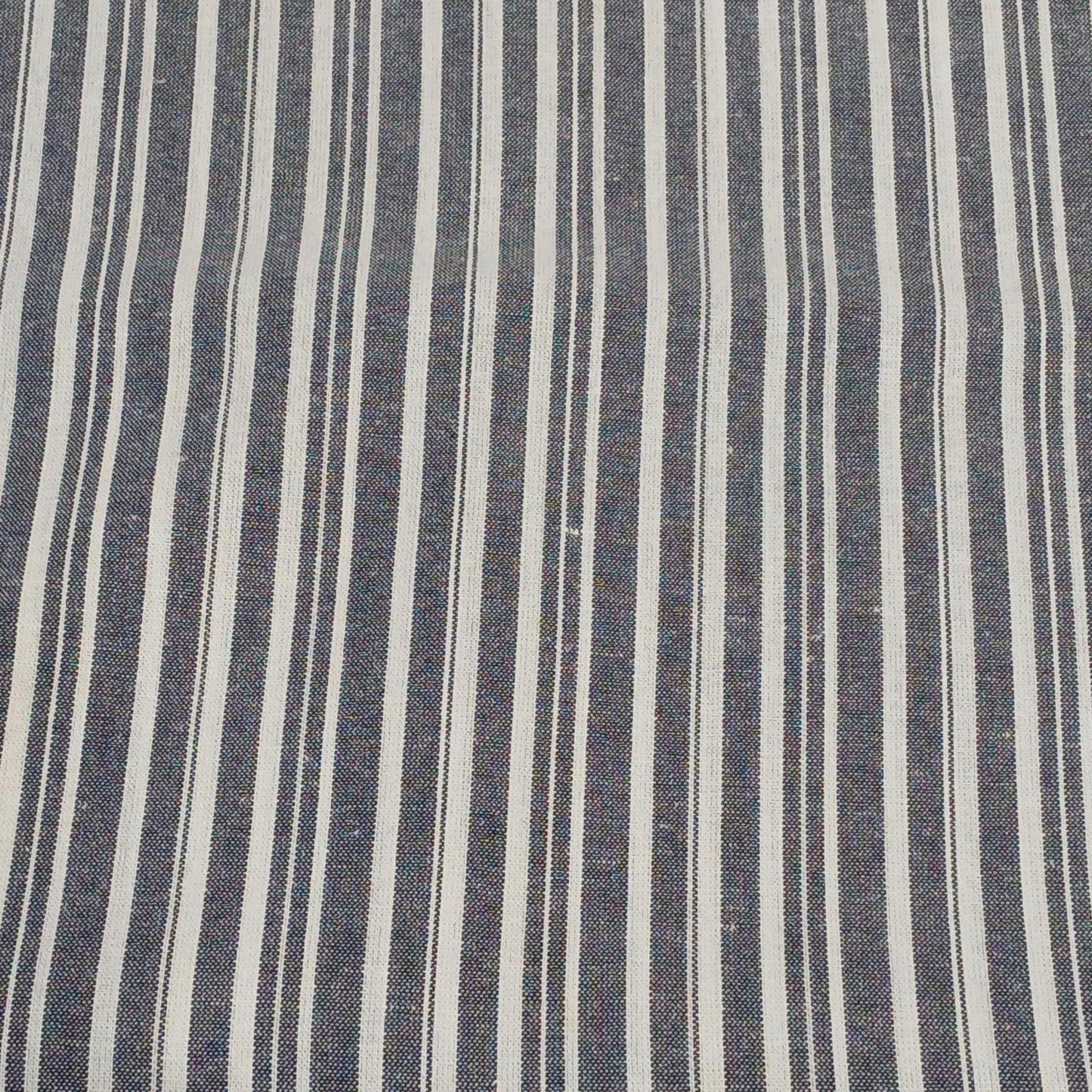 Rayon Linen Blend Varigated Stripe Soft Woven Fabric By The Yard 240 GSM