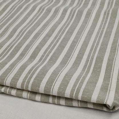Rayon Linen Blend Varigated Stripe Soft Woven Fabric By The Yard 240 GSM