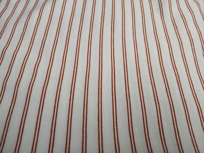 GREAT DEAL Rayon Spandex Jersey Knit Pin Stripes Fabric By The Yard 220GSM Rust