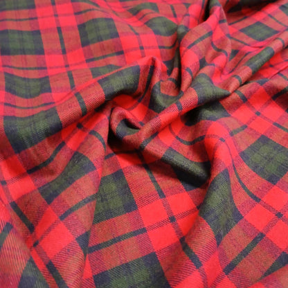 Christmas Buffalo Plaid Flannel Fabric  100% Cotton Gingham Checkered Material