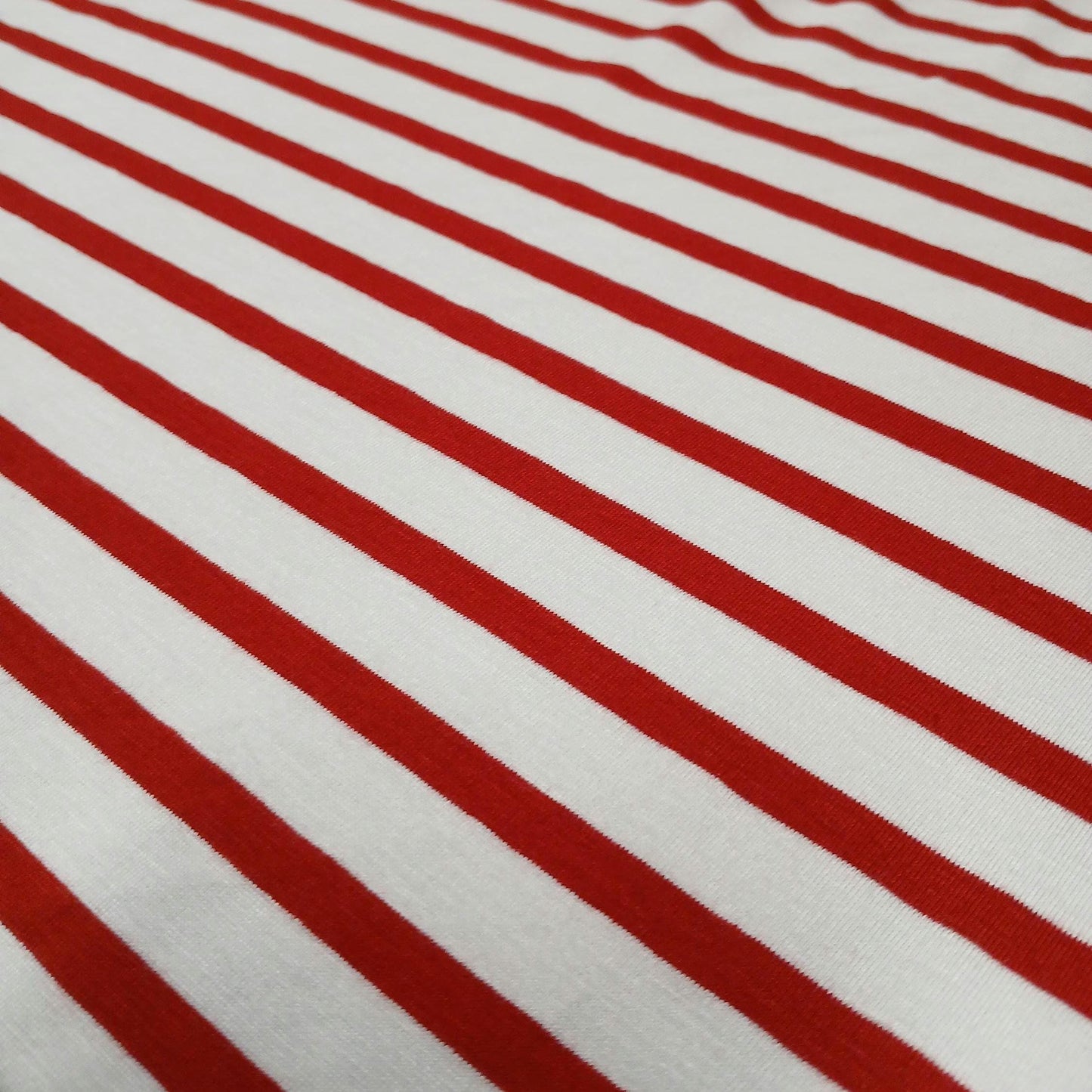 GREAT DEAL Rayon Spandex Jersey Knit Ivory Red Fabric By The Yard 220GSM Red