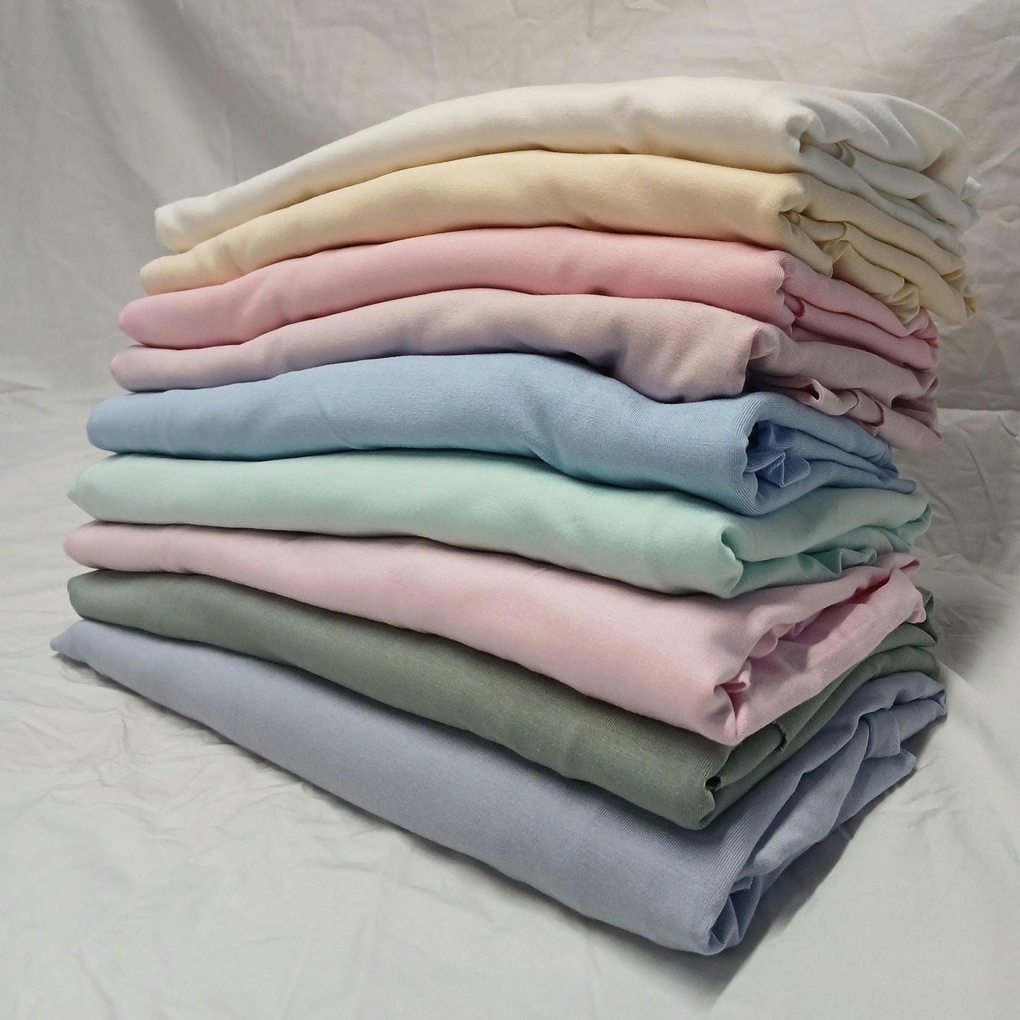 Super Heavy Weight 4-Way Stretch Bamboo Fabric| Soft Bamboo Spandex | Fabric By The Yard |  300 GSM Pastel Color