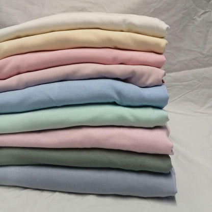 Super Heavy Weight 4-Way Stretch Bamboo Fabric| Soft Bamboo Spandex | Fabric By The Yard |  300 GSM Pastel Color
