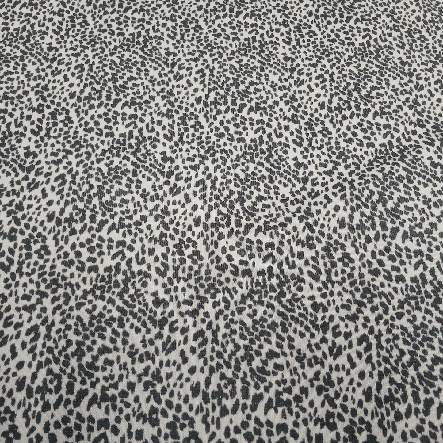 Premium Sweater Knit Mini Leaopard Animal Print Grey Cheetah Fabric By The Yard | 180 GSM Open Weave