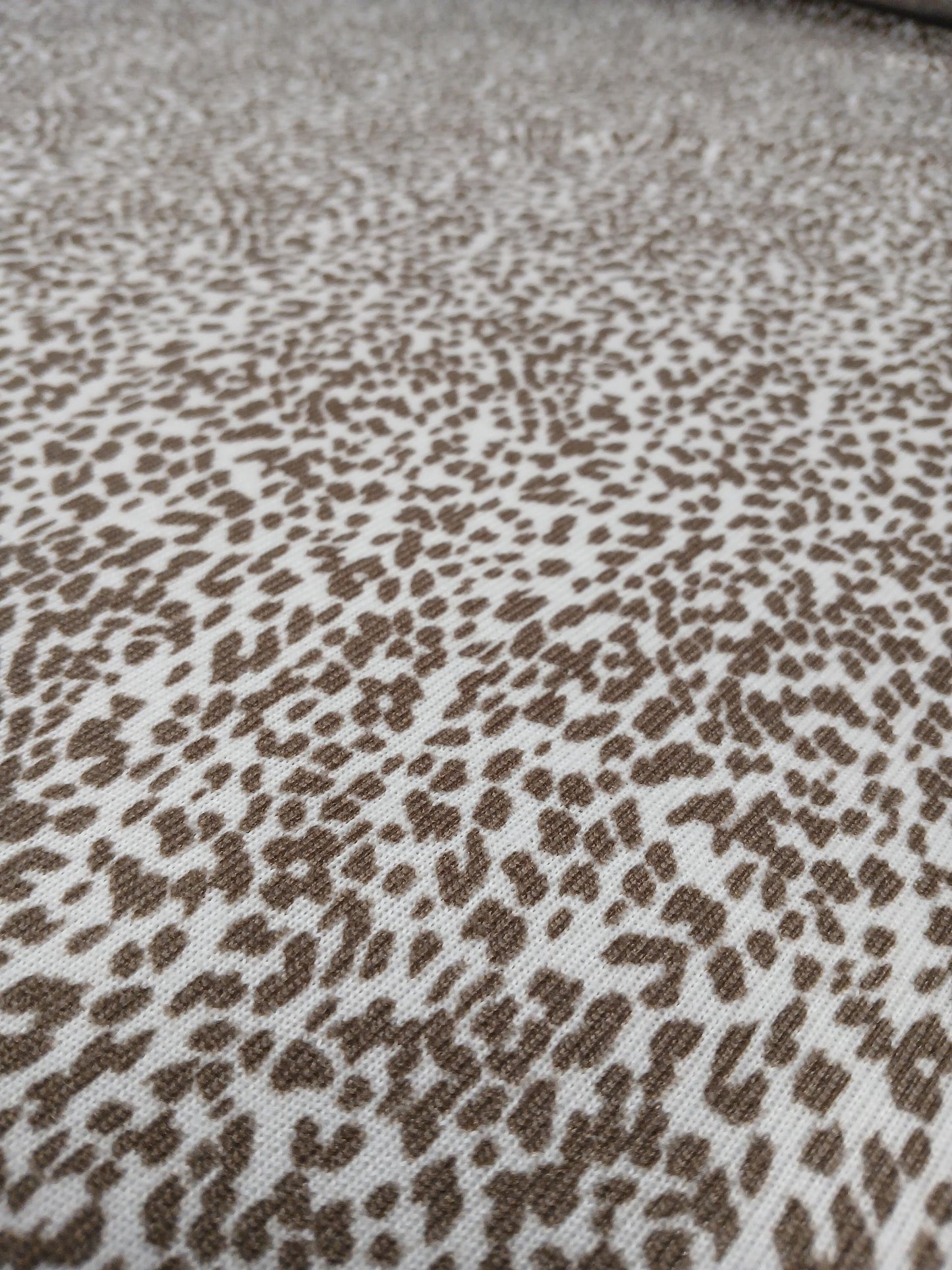 Premium Sweater Knit Mini Leaopard Animal Print Brown Cheetah Fabric By The Yard | 180 GSM Open Weave