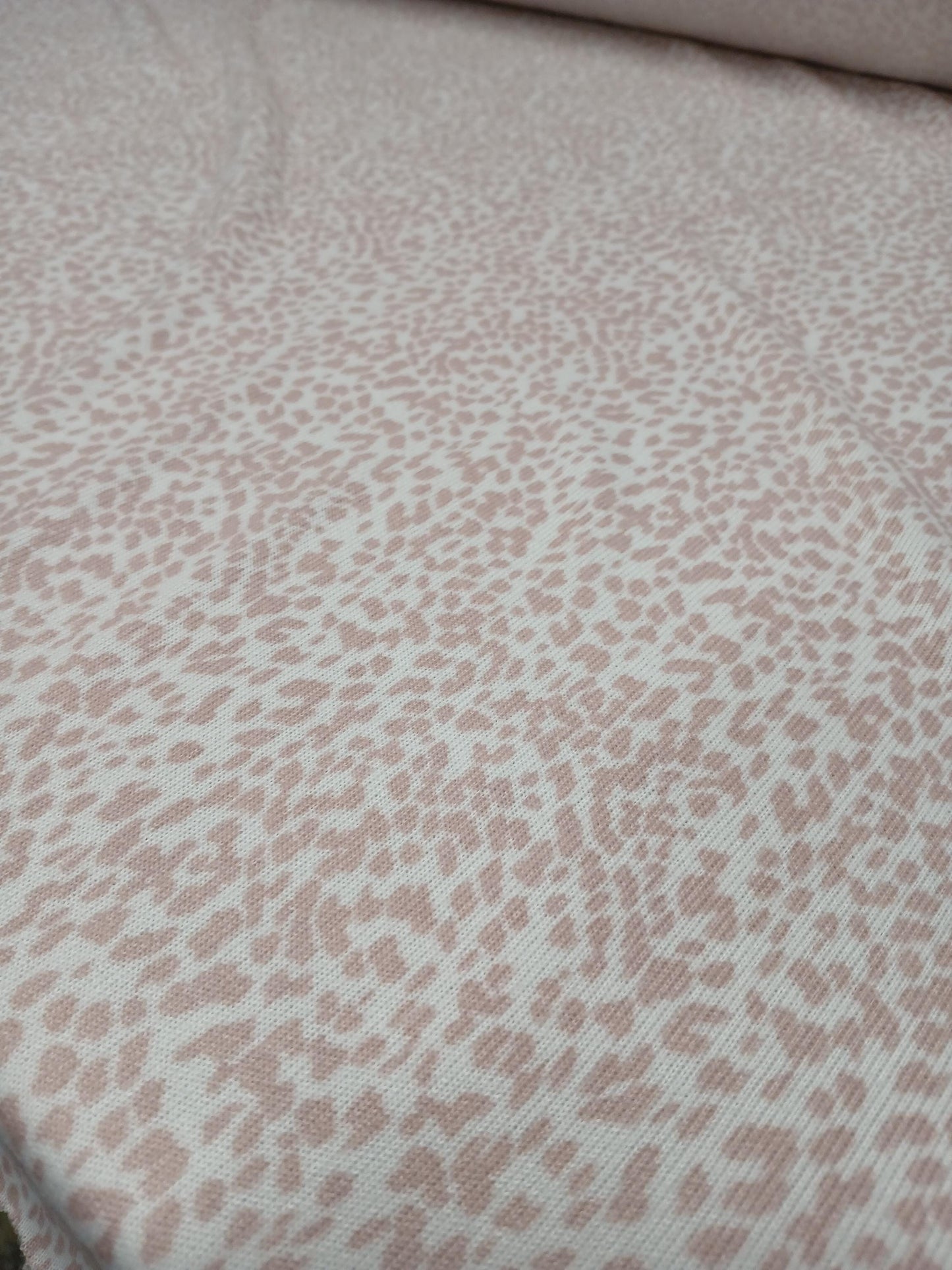 Premium Sweater Knit Mini Leaopard Animal Print Pink Cheetah Fabric By The Yard | 180 GSM Open Weave