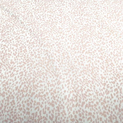 Premium Sweater Knit Mini Leaopard Animal Print Pink Cheetah Fabric By The Yard | 180 GSM Open Weave