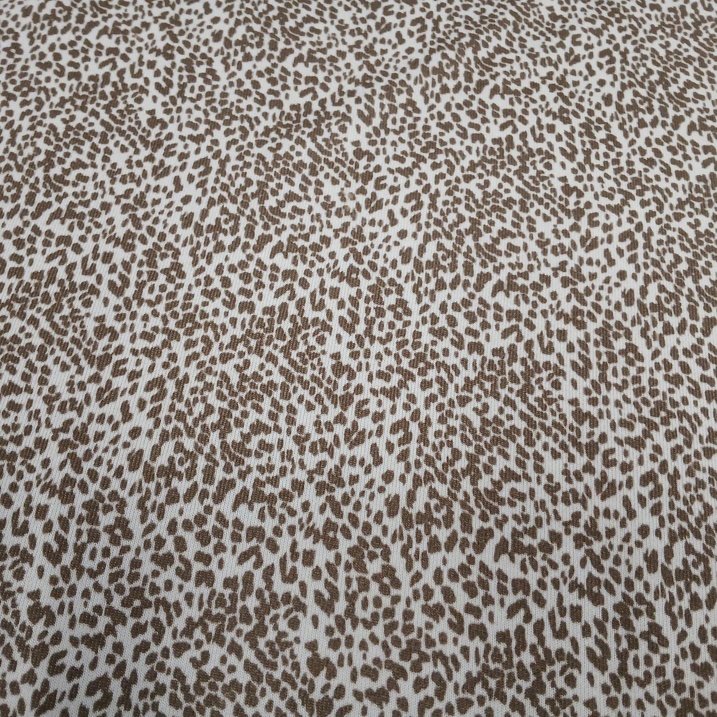 Premium Sweater Knit Mini Leaopard Animal Print Brown Cheetah Fabric By The Yard | 180 GSM Open Weave