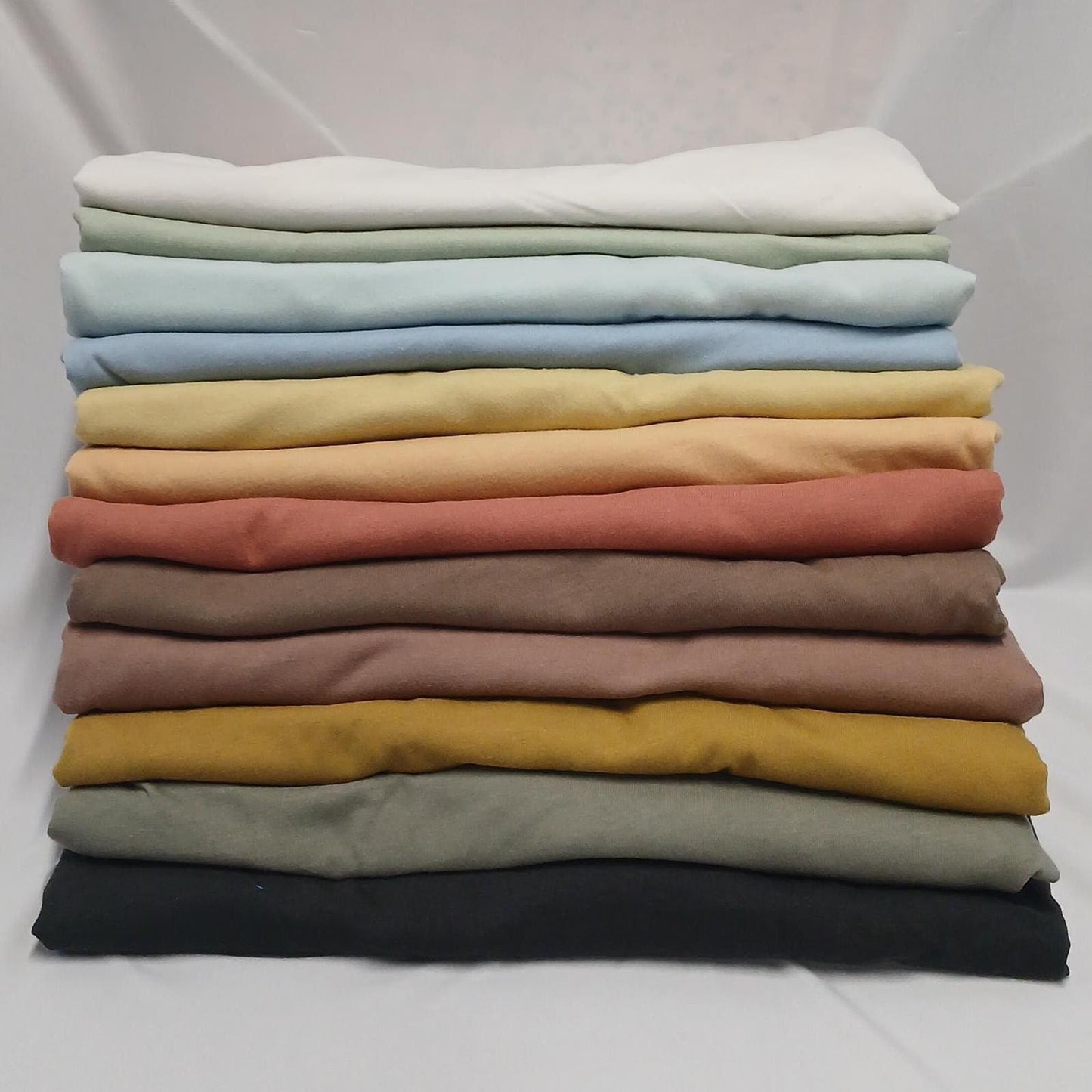 100% Cotton Jersey Knit Fabric by the Yard  Soft T-Shirt Weight, 60 Wide