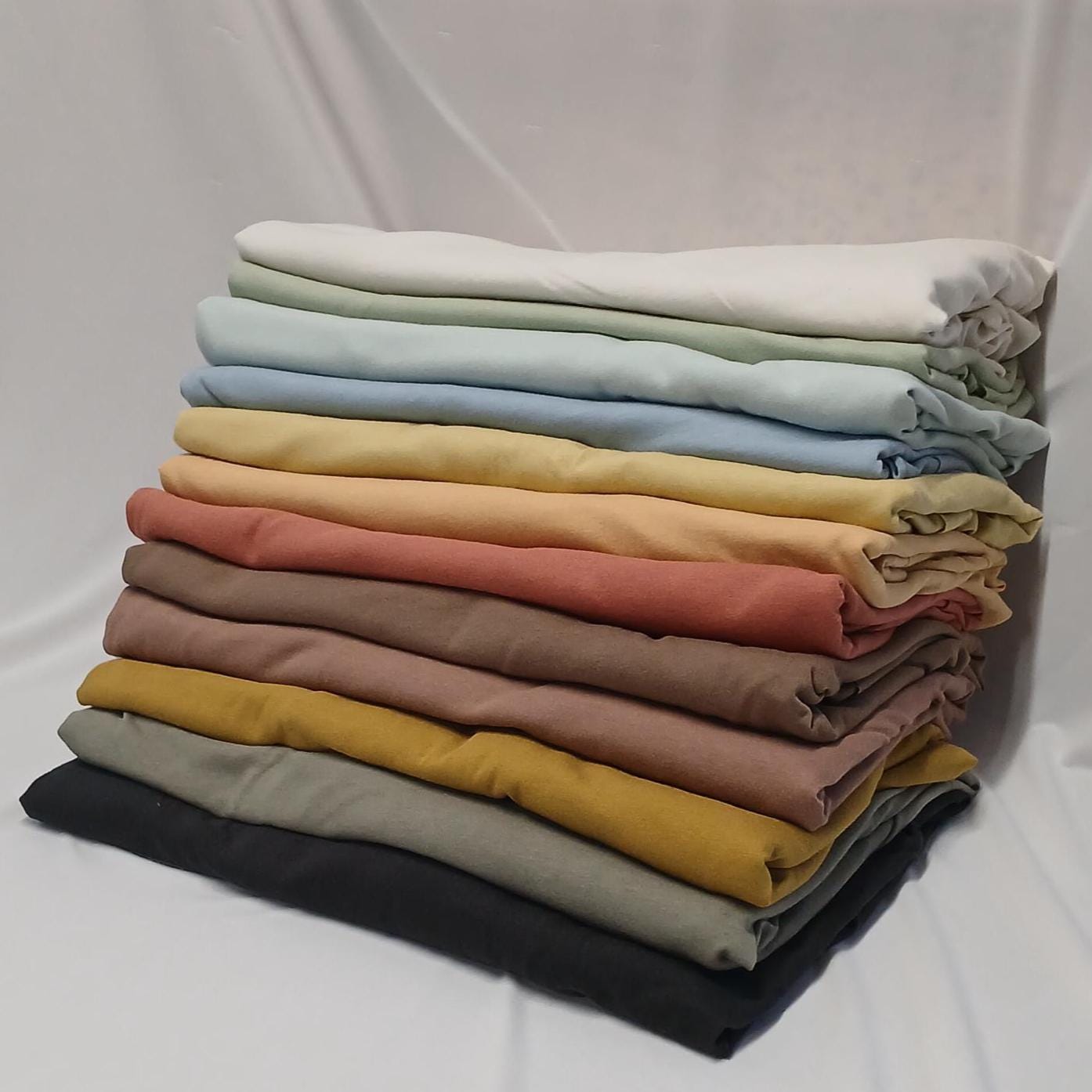 100% Cotton Jersey Knit Fabric by the Yard  Soft T-Shirt Weight, 60 Wide