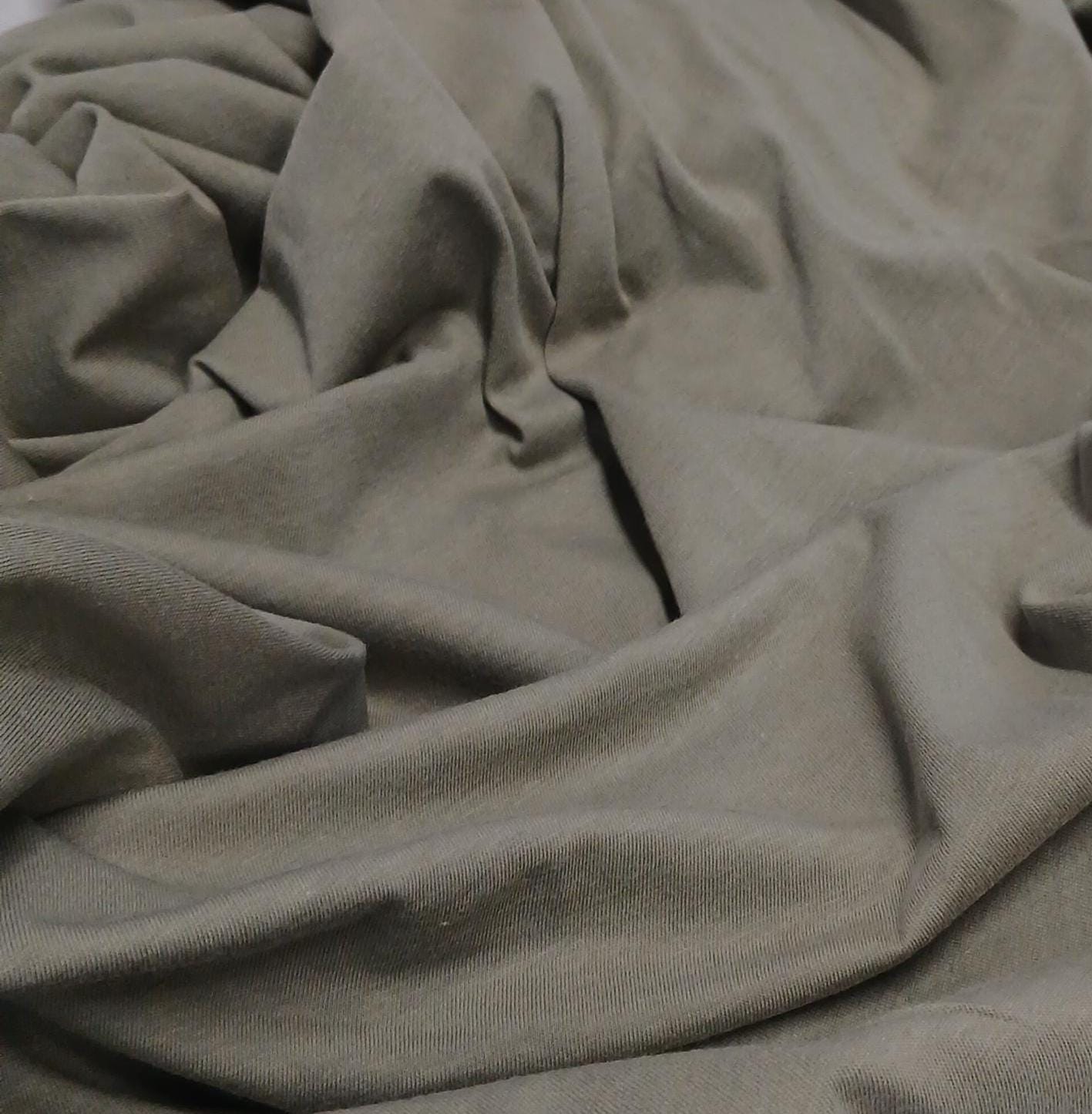 100% Cotton Jersey Knit Fabric by the Yard  Soft T-Shirt Weight, 60 Wide