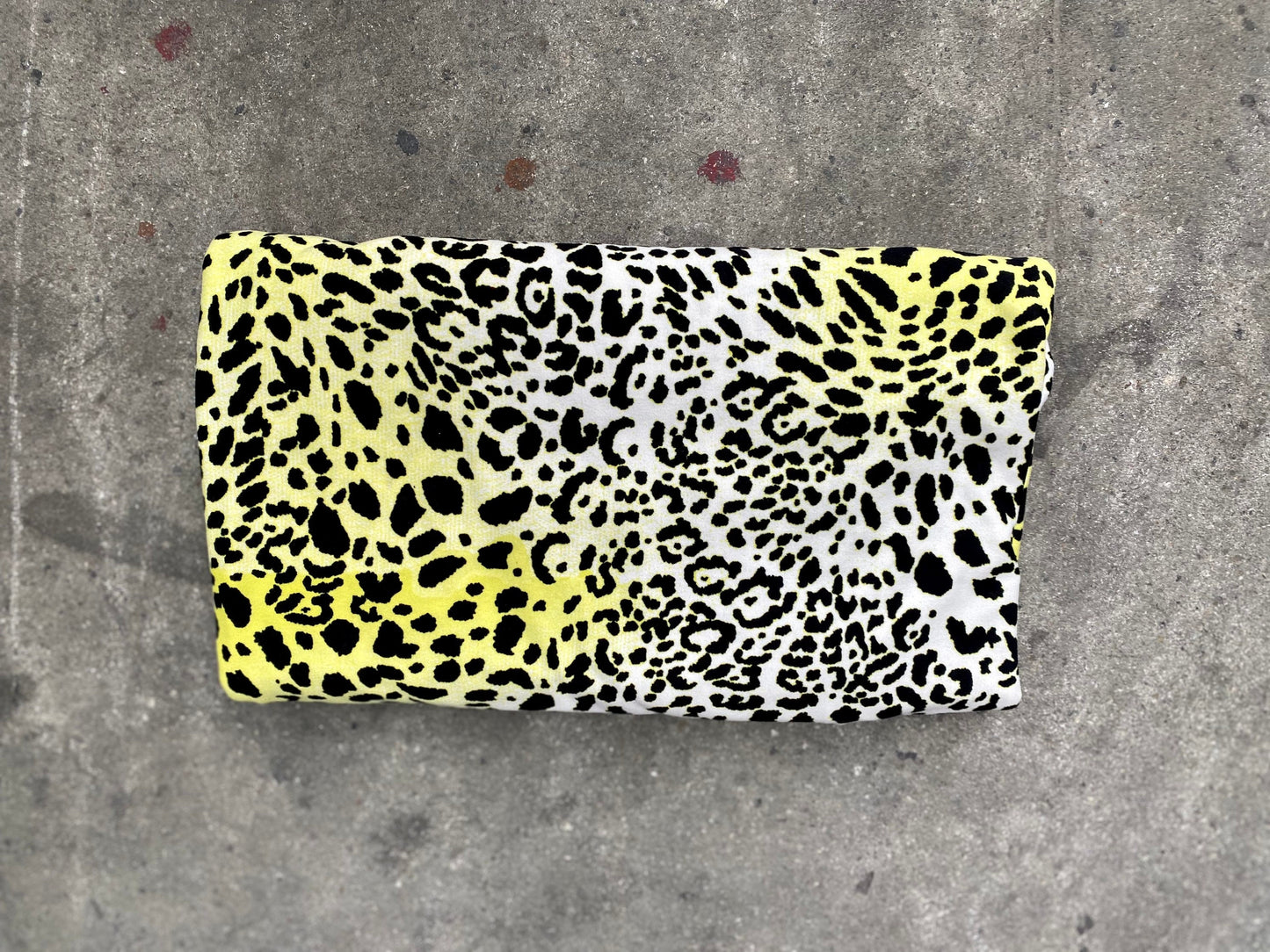 DBP Neon Animal Cheetah Print Double Brushed Poly Fabric By Half Yard Or Yard