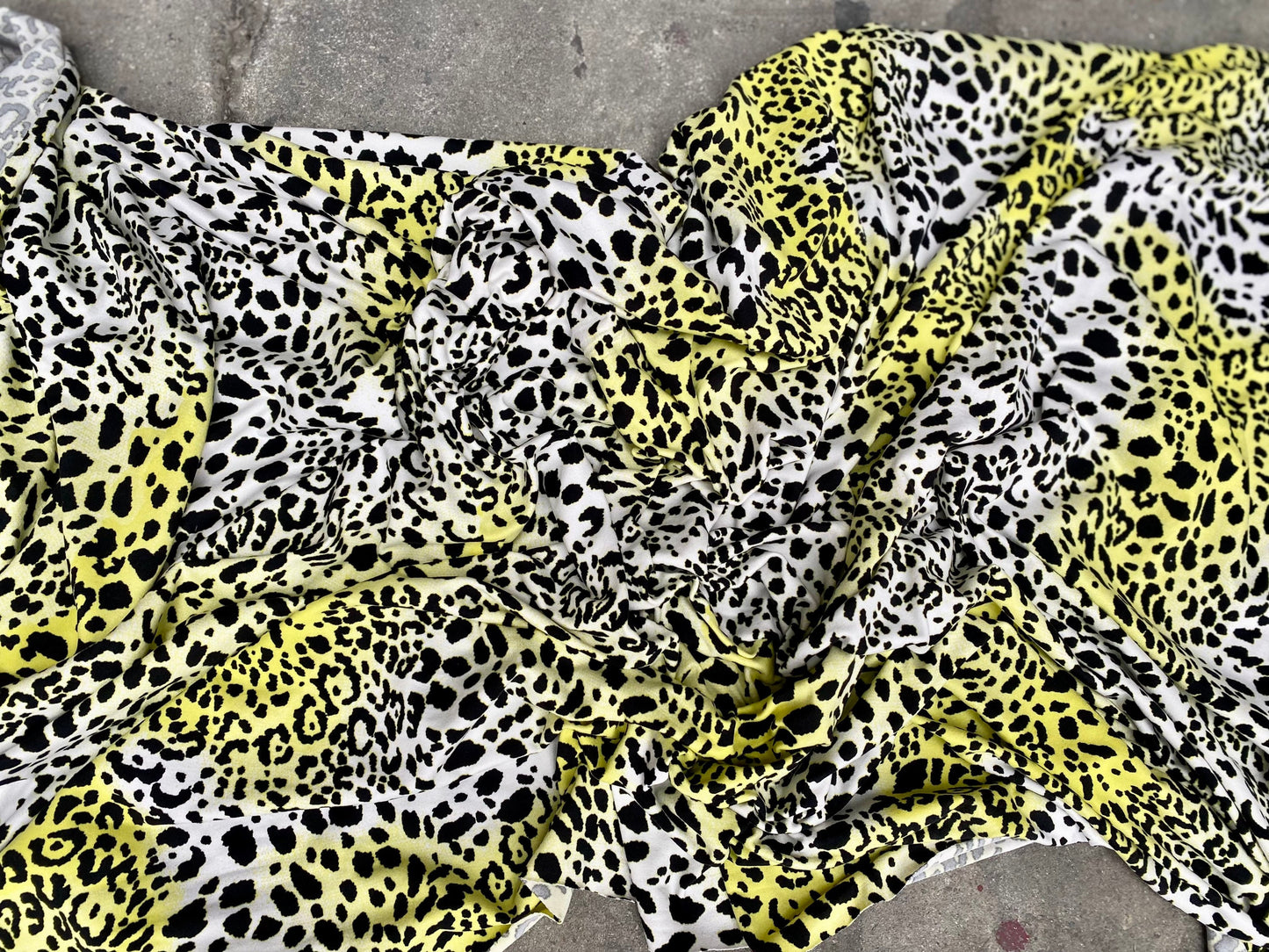 DBP Neon Animal Cheetah Print Double Brushed Poly Fabric By Half Yard Or Yard