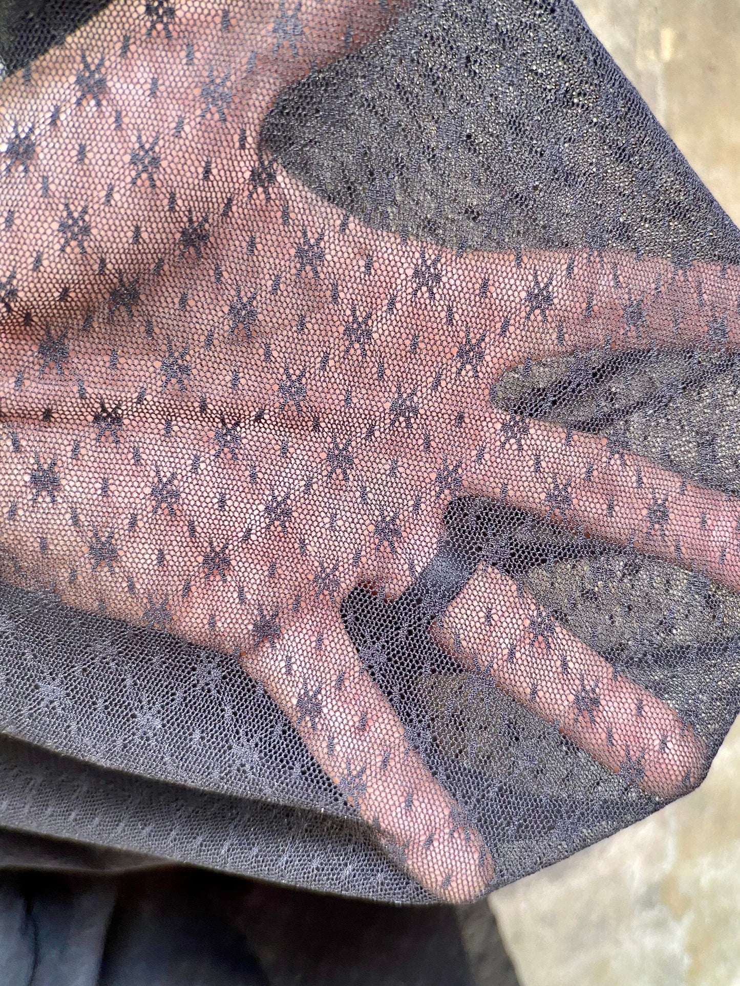 Soft Sheer Power Mesh Net Polyester Spandex 2 Way Stretch for Dance, Gymnastics, Underwear Stocking, Lingerie, Intimates Fabric By The Yard