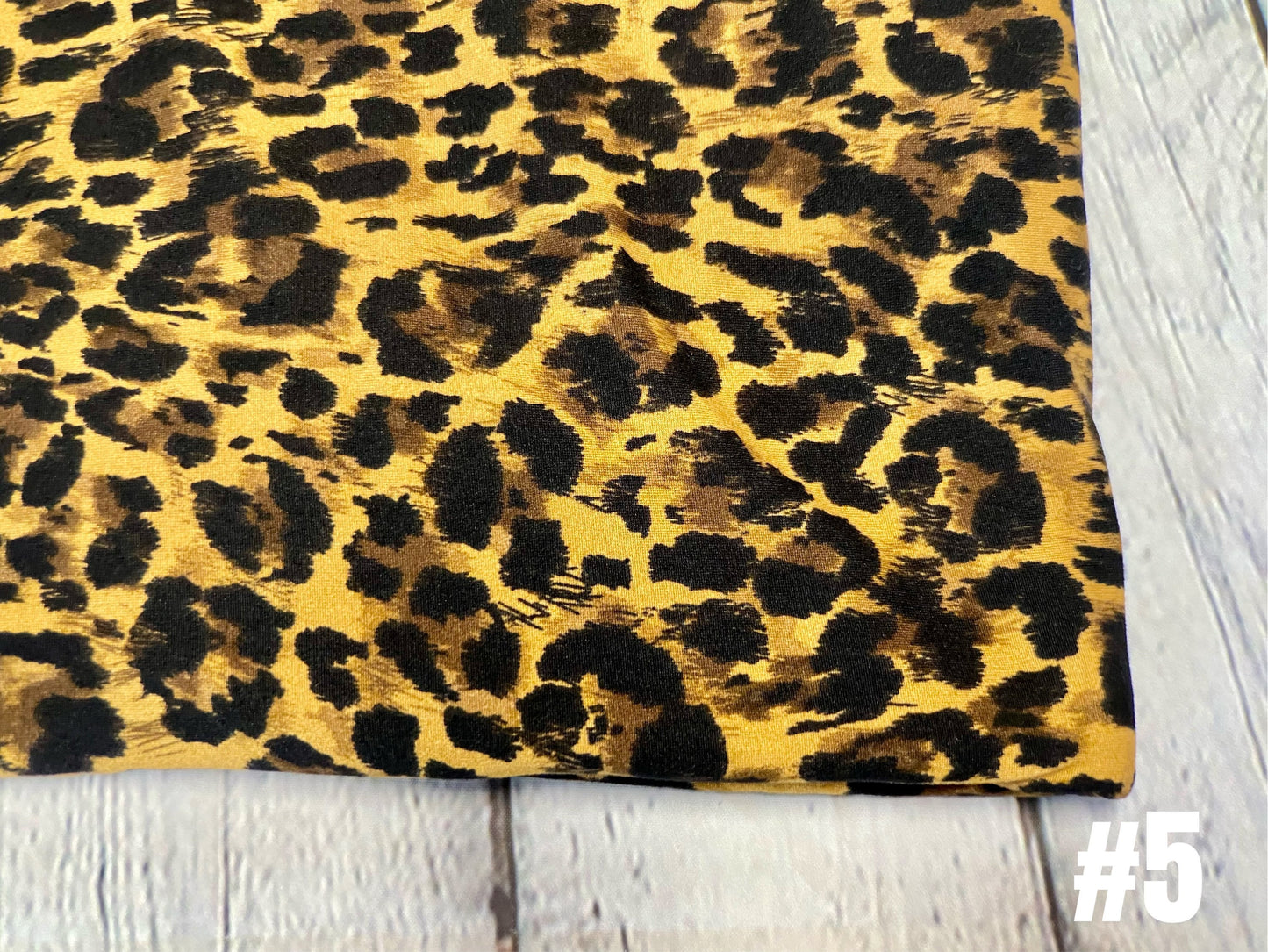 DBP Leopard Cheetah Animal Print Fabric By The Yard Double Brush Poly Print Soft Butter Fabric