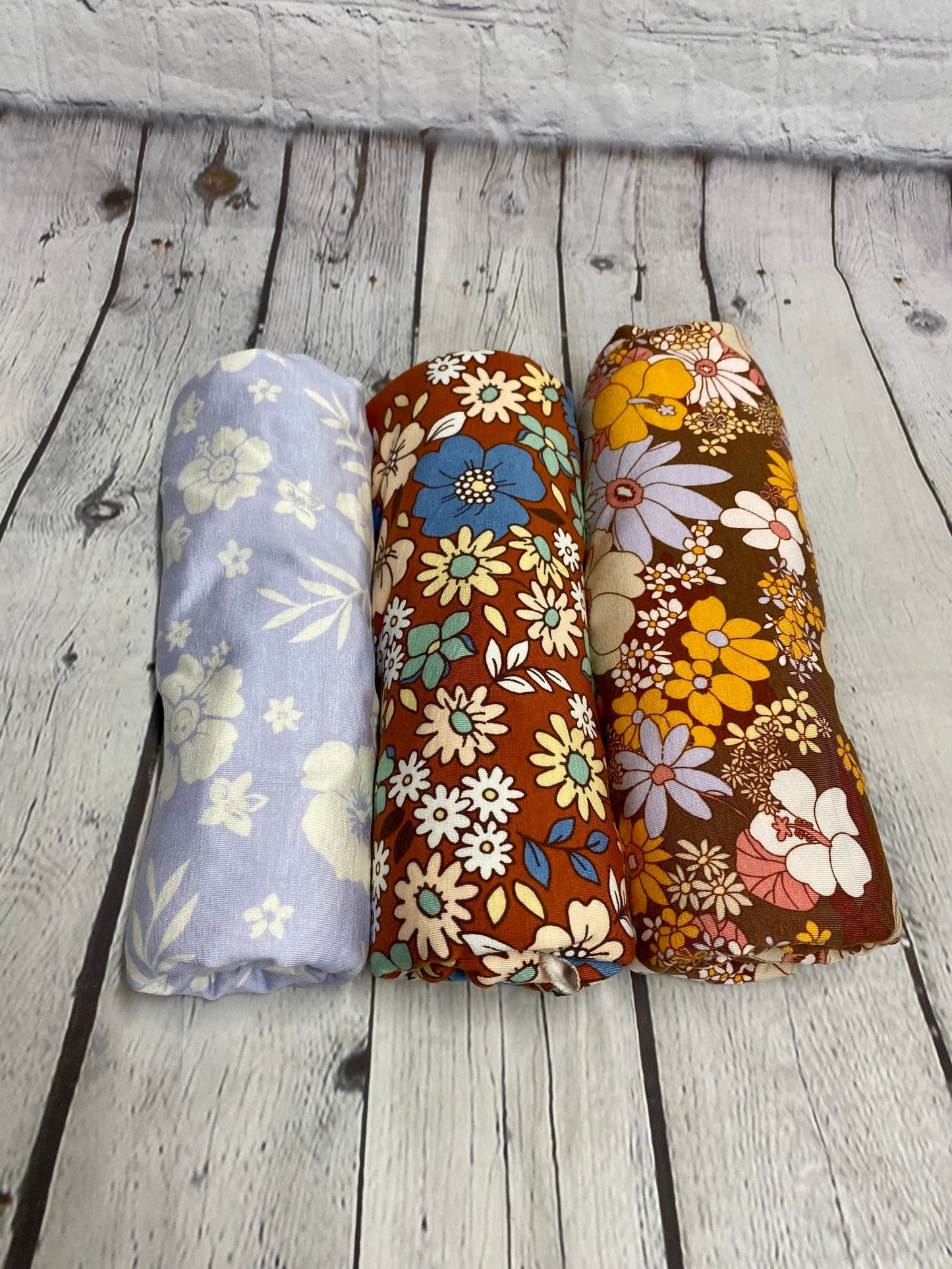 4-Way Stretch Bamboo Fabric| Soft Bamboo Spandex | Floral Print Fabric By The Yard | For Dresses, Cardigans and Blouses | 60” Wide
