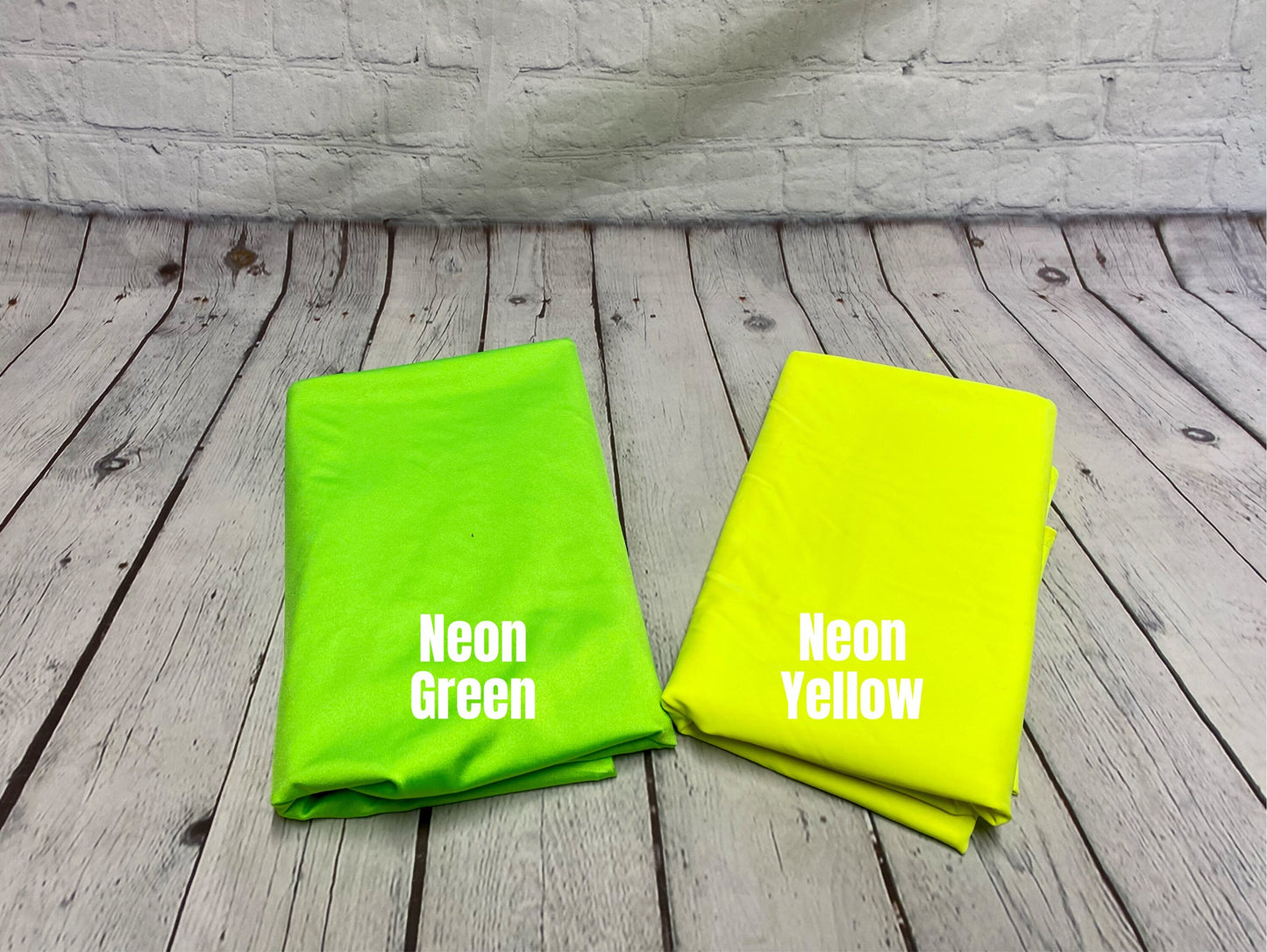 Nylon Spandex Tricot Solid Swimwear Activewear Fabric  By The Yard 220GSM Neon